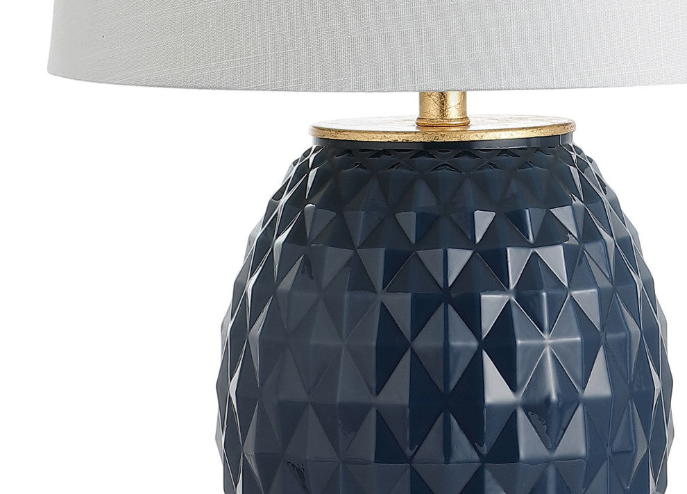 Diamond 25.5" LED Glass and Metal Table Lamp