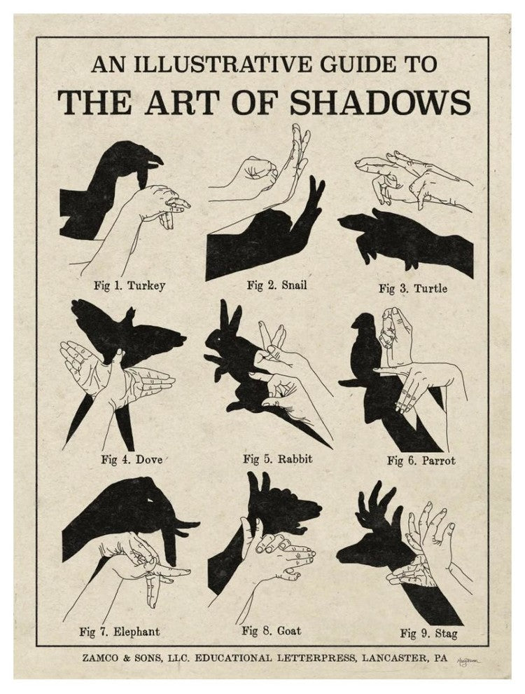"The Art of Shadows X" Digital Paper Print by Mary Urban, 14"x18"