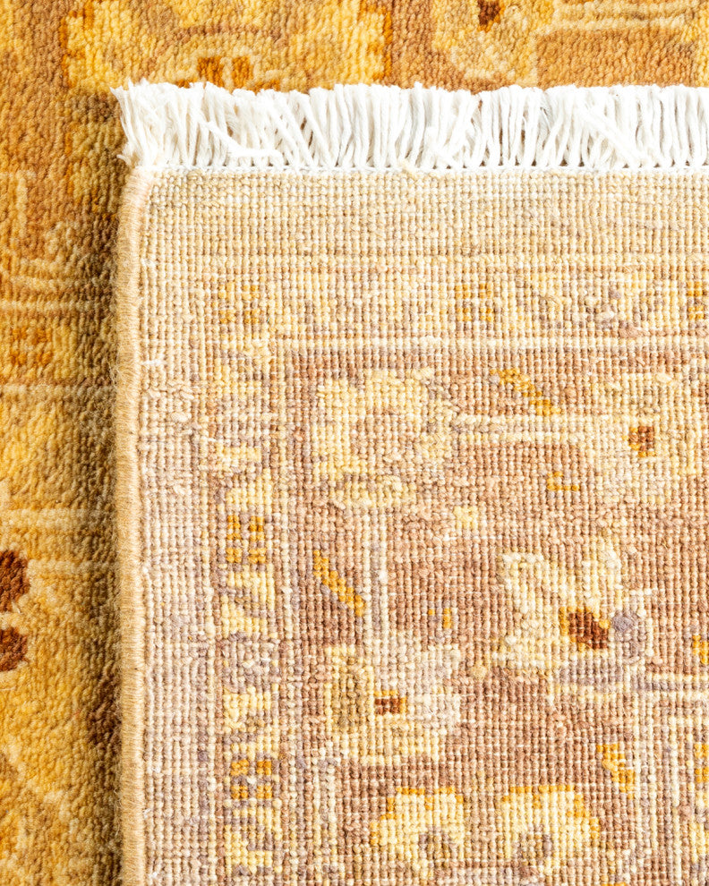 Ottoman, One-of-a-Kind Hand-Knotted Area Rug Beige, 2' 6" x 14' 4"