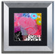 Color Bakery ''Bali III'' Matted Framed Art, Silver Frame, Black Mat, 11x11
