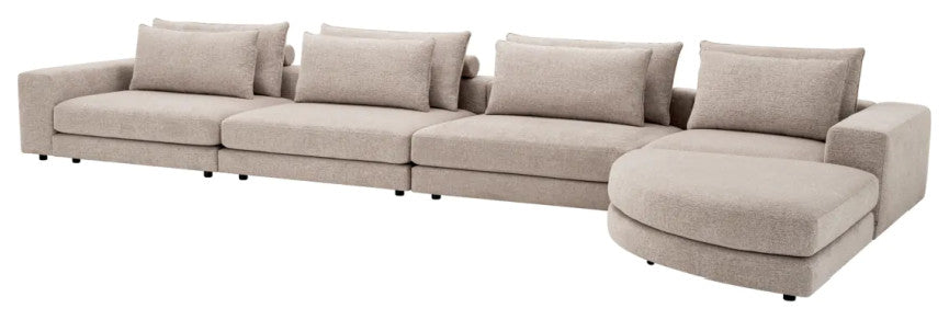Greige Modular Sofa, Eichholtz Lounge Club