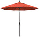 9' Bronze Auto-Tilt Crank Aluminum Umbrella, Sunset Olefin