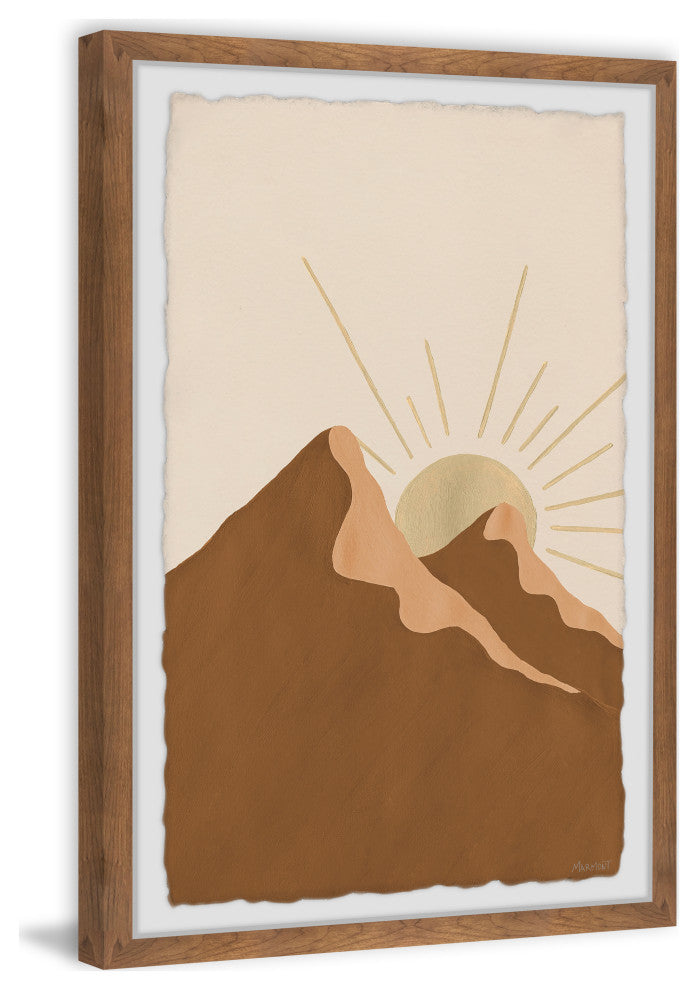 "Sunrise in Twin Peaks" Framed Painting Print, 24x36