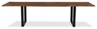 Athea Butterfly Dark live Edge Dining Table - 84"