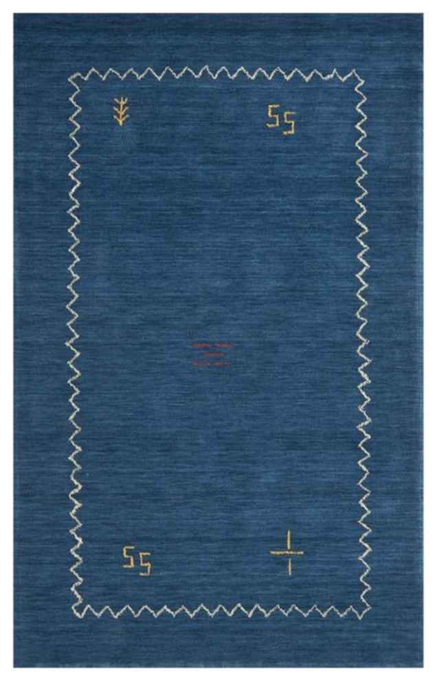 Safavieh Himalaya 8'9" X 12' Hand Loomed Wool Pile Rug in Blue