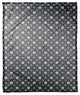 Gray Floral Pattern Fleece Blanket