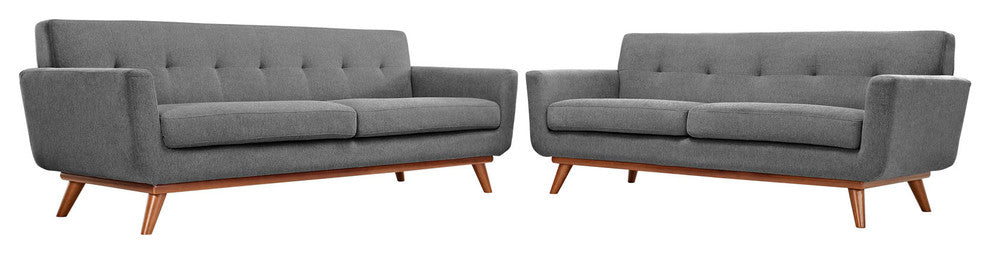 Engage Loveseat and Sofa Set of 2, Expectation Gray