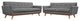 Engage Loveseat and Sofa Set of 2, Expectation Gray