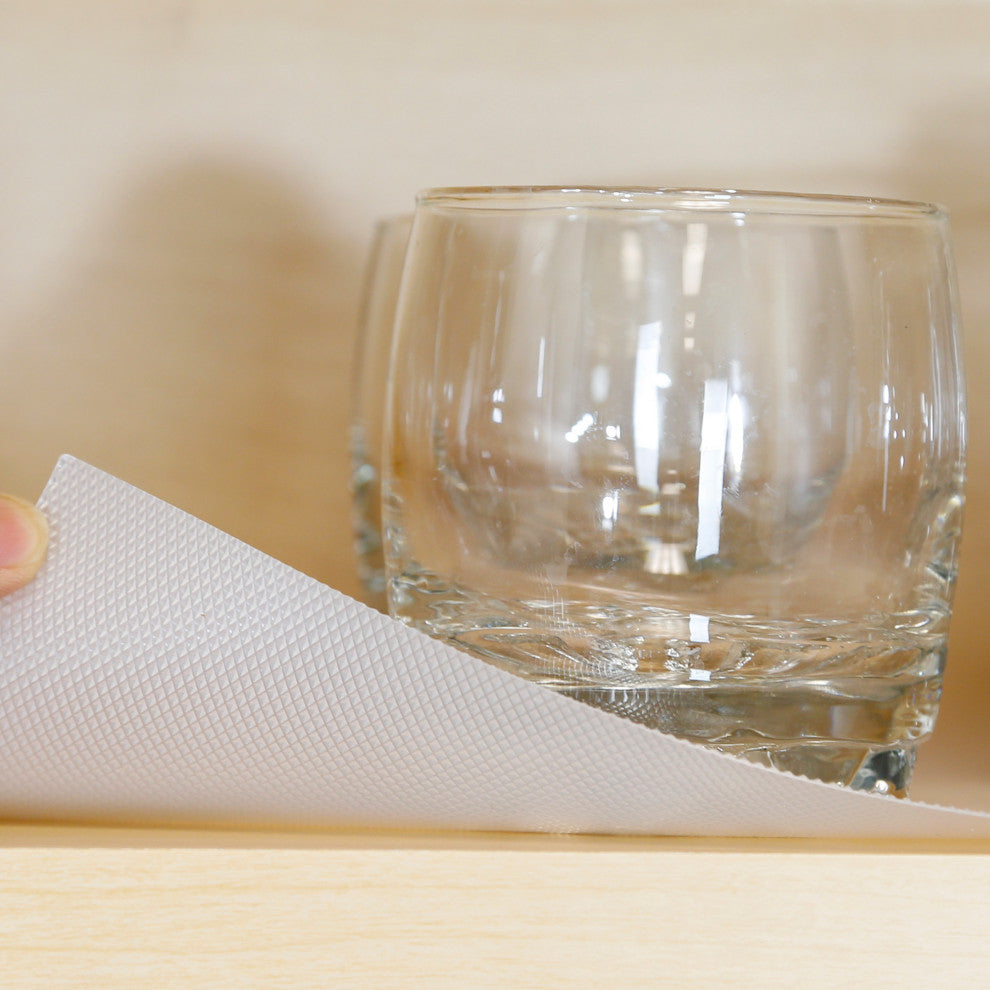 Clevr Premium 12"x20' Non-Adhesive Shelf Liner, Clear
