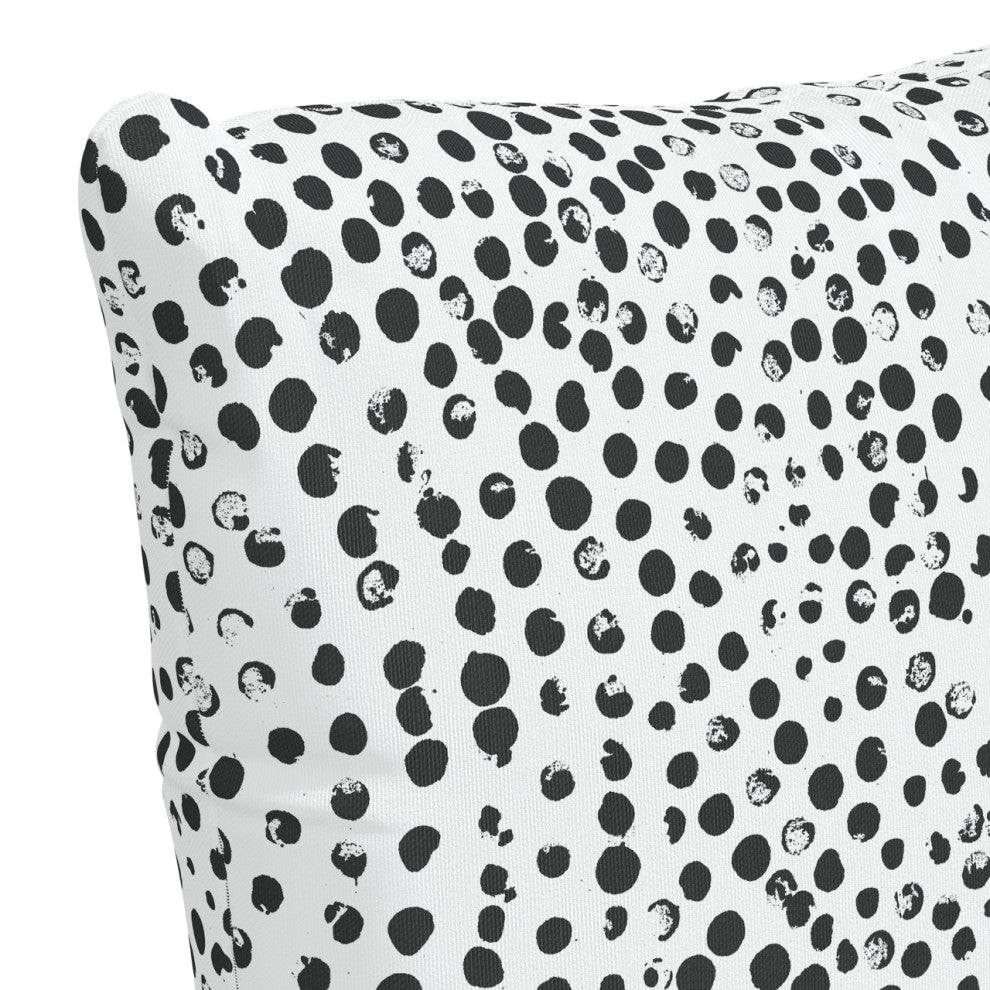 20" Outdoor Pillow Polyester Insert, Aussie Dot White