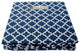 DII Polyester Cube Lattice Nautical Blue Square 11x11x11"