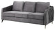 Hathaway Velvet Modern Chic Sofa Couch, Gray