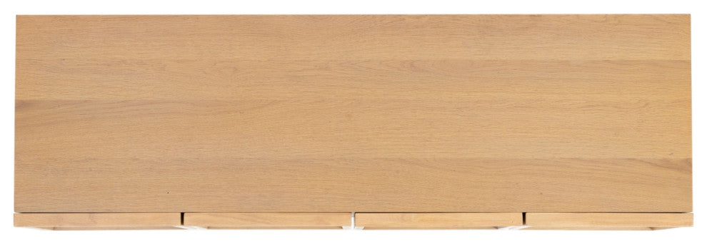 Safavieh Couture Zeus 4 Door Wood Media Stand, Natural