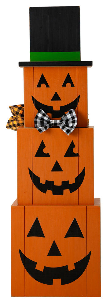 36"H Double Sided Wooden Porch Decor Halloween and Fall