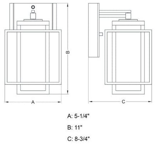 Hyde Park 5.25-in Outdoor Wall Light Espresso Bronze