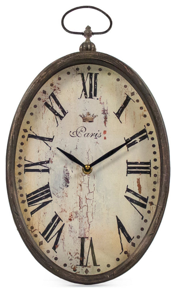 Paris Oval Wall Clock