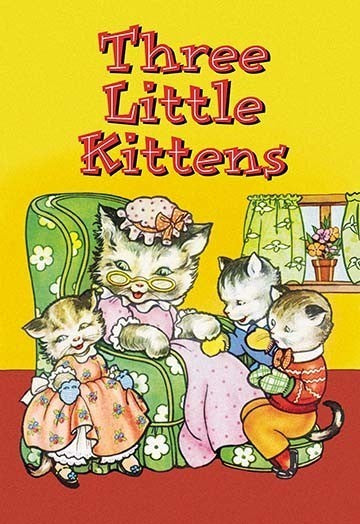 Three Little Kittens - Canvas Poster 20" x 30"