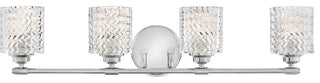 Elle Bath Four Light, Chrome