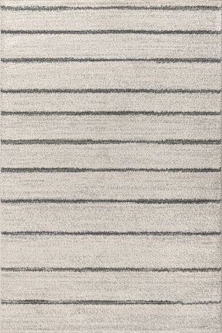 Williamsburg Minimalist Stripe Rug, Cream/Gray, 5 X 8
