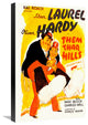 "Laurel & Hardy - Them Thar hills, 1934" Canvas Giclee, 16"x24"