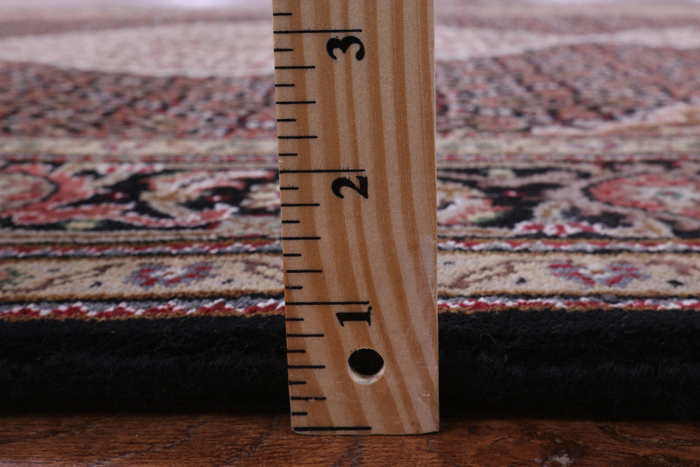 Persian Tabriz Wool and Silk Hand Knotted Rug 5' 0" X 6' 11" Q8930