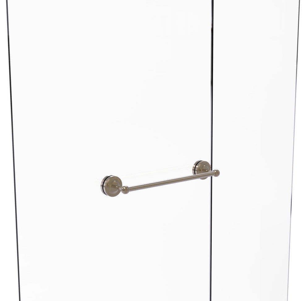 Prestige Regal 18" Shower Door Towel Bar, Antique Pewter