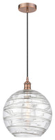 Innovations 616-1P-AC-G1213-12 1-Light Mini Pendant, Antique Copper