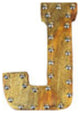 Handmade Eco-Friendly Wall Decor Alphabet Letter Block, 1.3x7.8x5