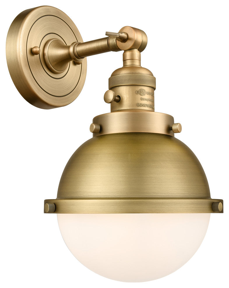 INNOVATIONS 203SW-BB-HFS-61-BB 1-Light Sconce Brushed Brass
