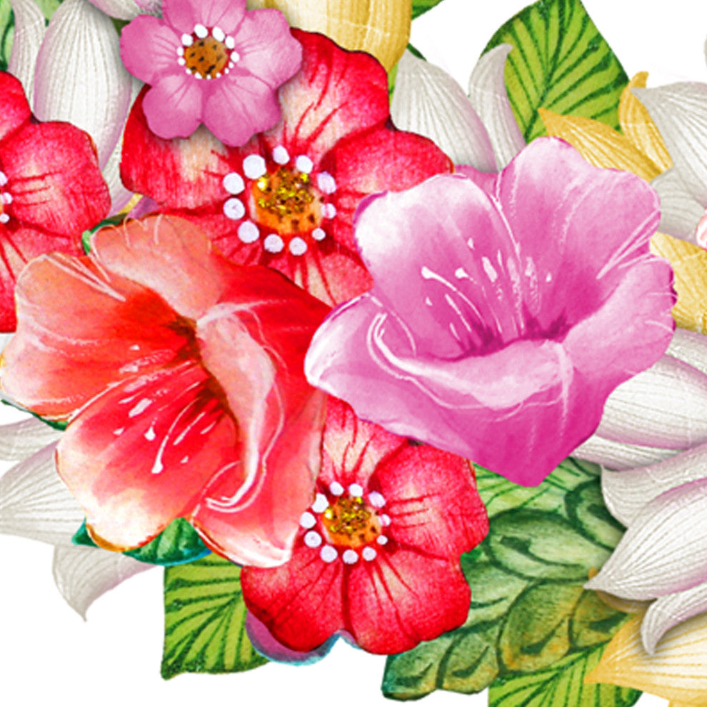 Flowers Summer Wreath Door Hanger