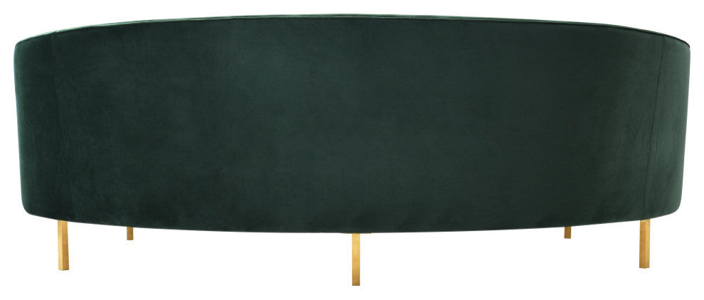 Baila Green Velvet Sofa - Green