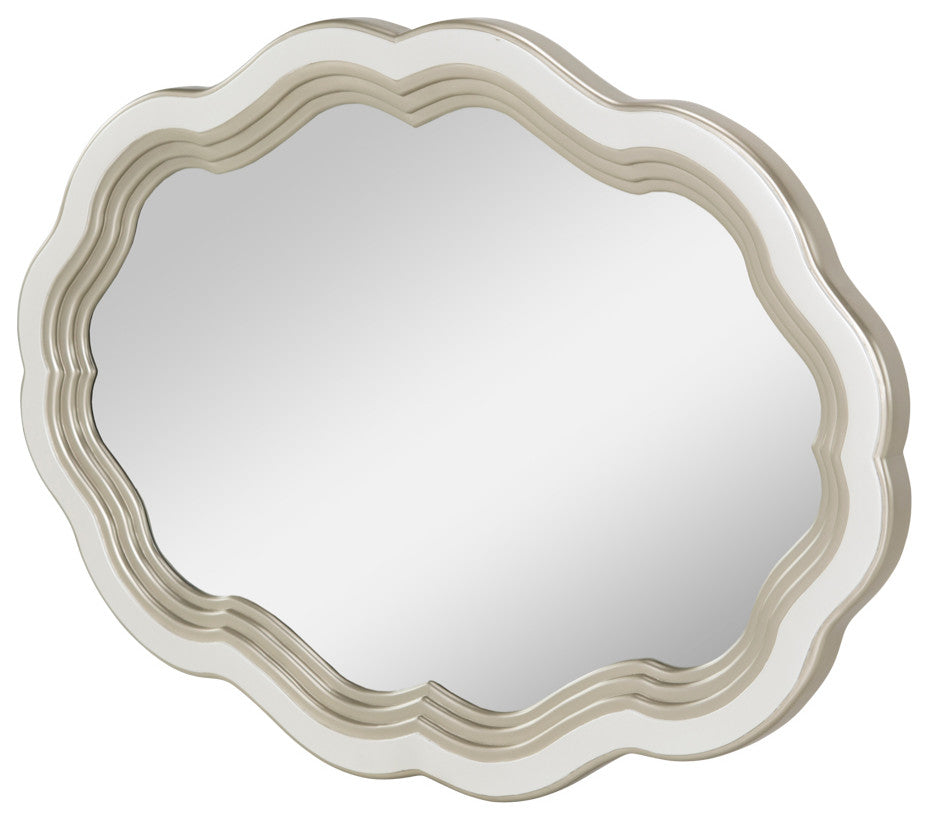 London Place Wall Mirror - Creamy Pearl