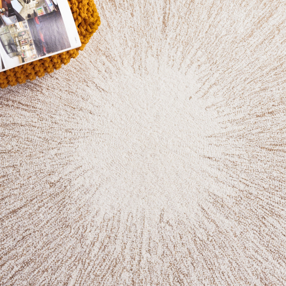 Safavieh Couture Abstract Collection ABT375 Area Rug, Ivory/Dark Beig, 5'x8'