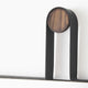 Collie Black Metal Frame With Hanger Trapezoid Mirror