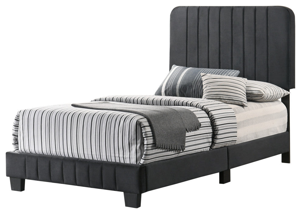 Lodi Bed, Black, Twin