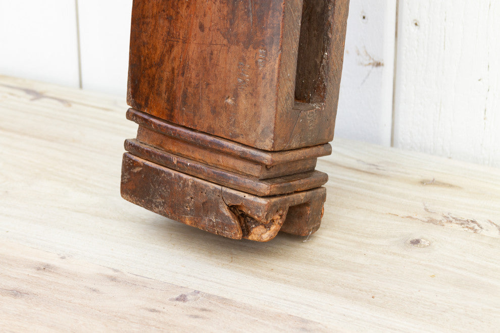 Antique Rustic Thai Loom Post