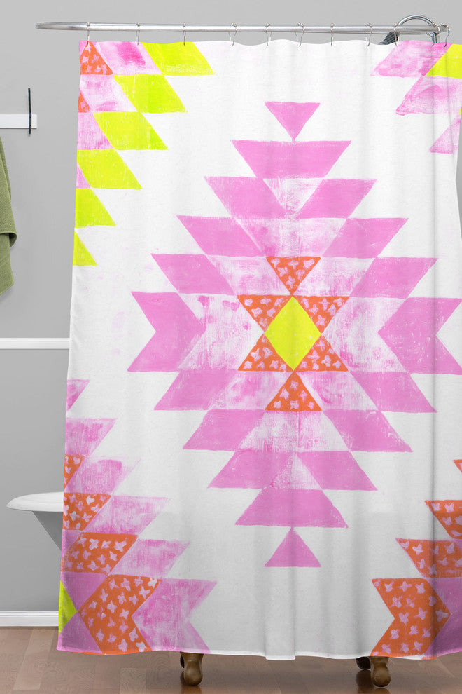 Deny Designs Dash And Ash Chelsea And Coral Shower Curtain