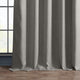 Faux Linen Darkening Curtain Single Panel, Clay, 50"x96"