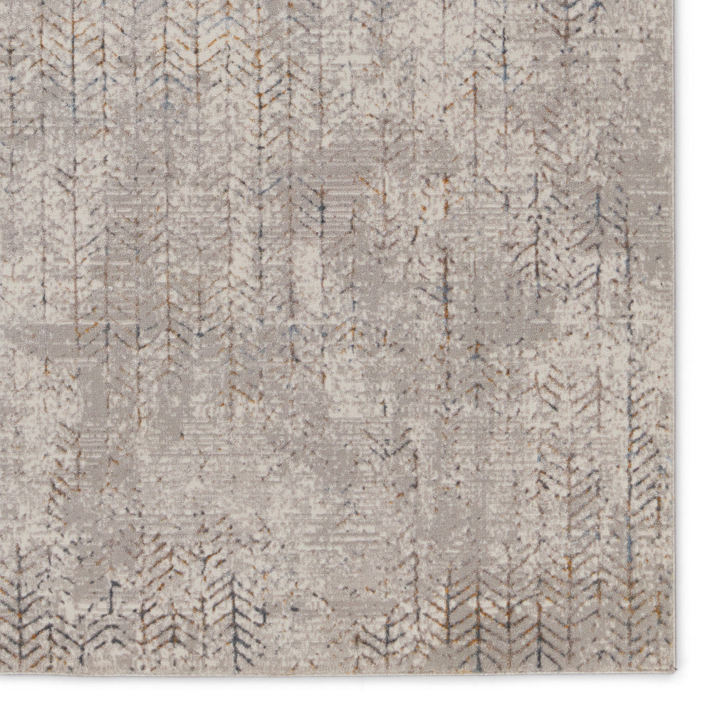 Vibe by Jaipur Living Sylvana Trellis Gray/ Blue Area Rug 5'3"X8'