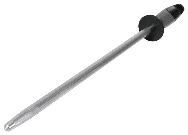 Accusharp Diamond Sharpening Steel, Brushed, Black