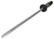 Accusharp Diamond Sharpening Steel, Brushed, Black