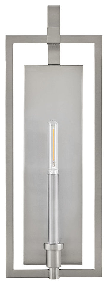 Lark Stassi Medium Single Light Sconce, Brushed Nickel