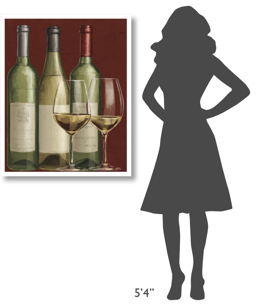 "Bistro Paris White Wine" Digital Paper Print by Janelle Penner, 30"x37"