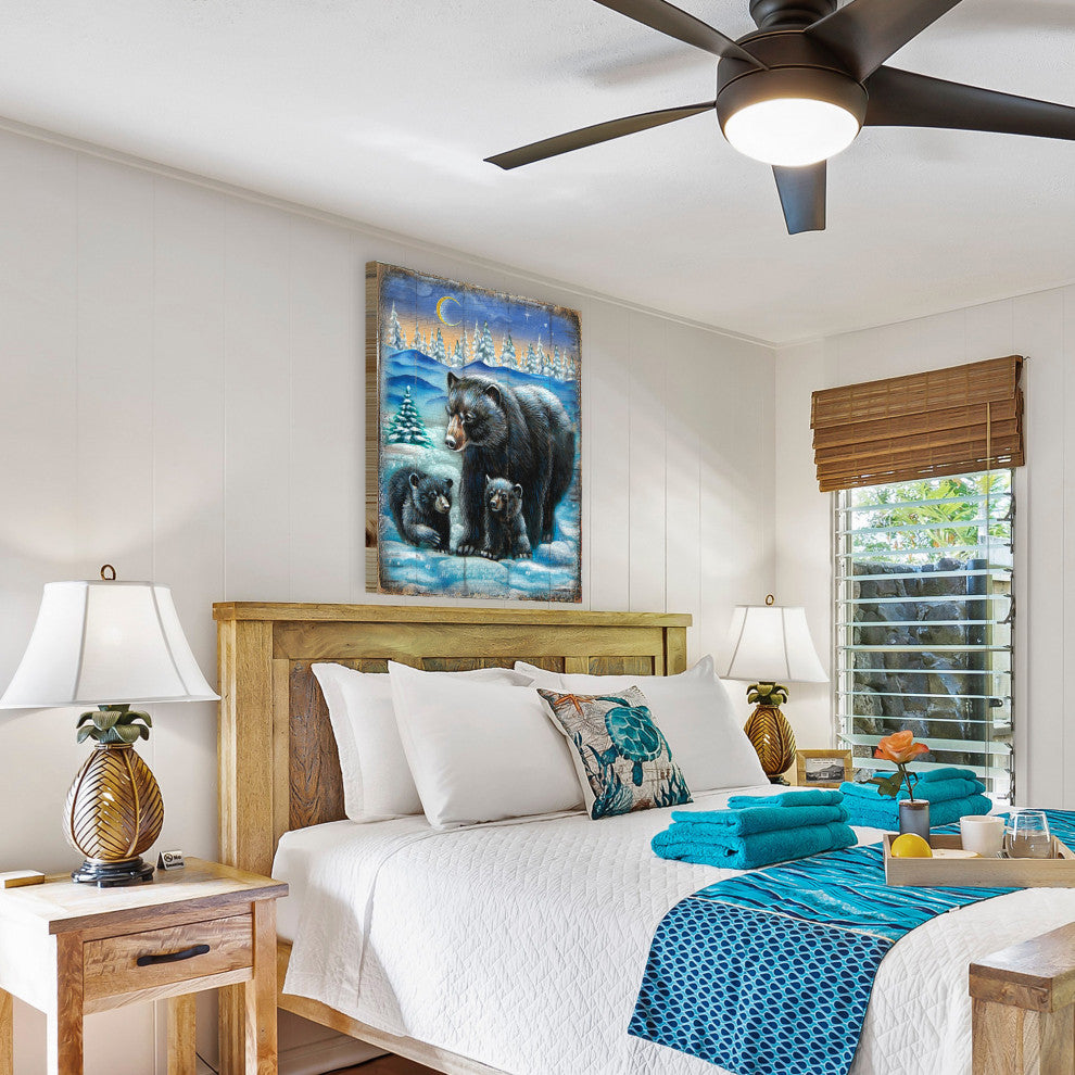 Black Bears Wooden Block, 36"x24"