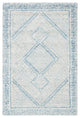 Safavieh Couture Abstract Collection, ABT345 Rug, Ivory/Blue, 3'x5'