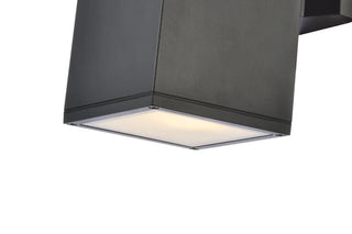 Elegant Lighting LDOD4041 Raine 8" Tall Outdoor Wall Sconce - - Black