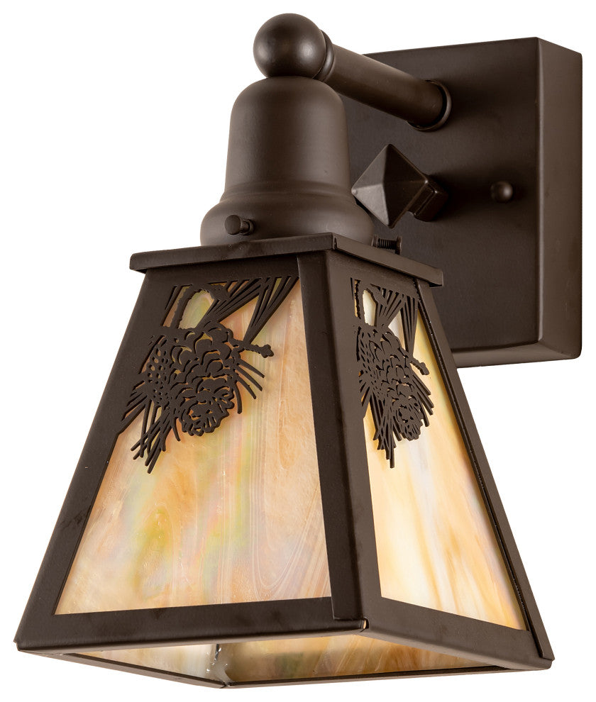 6 Wide Winter Pine Wall Sconce
