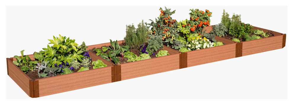 Classic Sienna Raised Garden Bed 4'x16'x11", 1" Profile