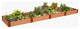 Classic Sienna Raised Garden Bed 4'x16'x11", 1" Profile