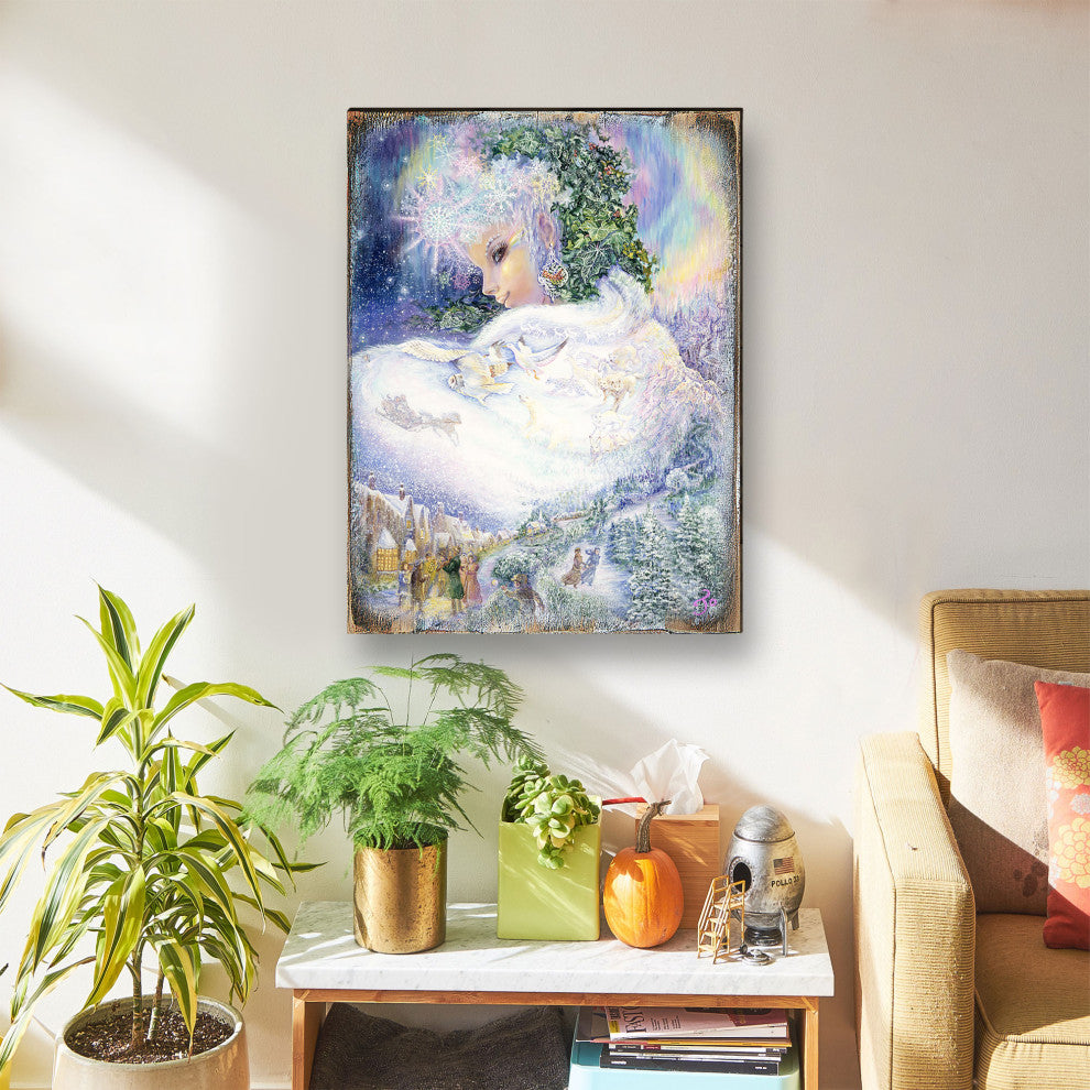 Snow queen Wall and Table Top Wooden Decor, 24x18